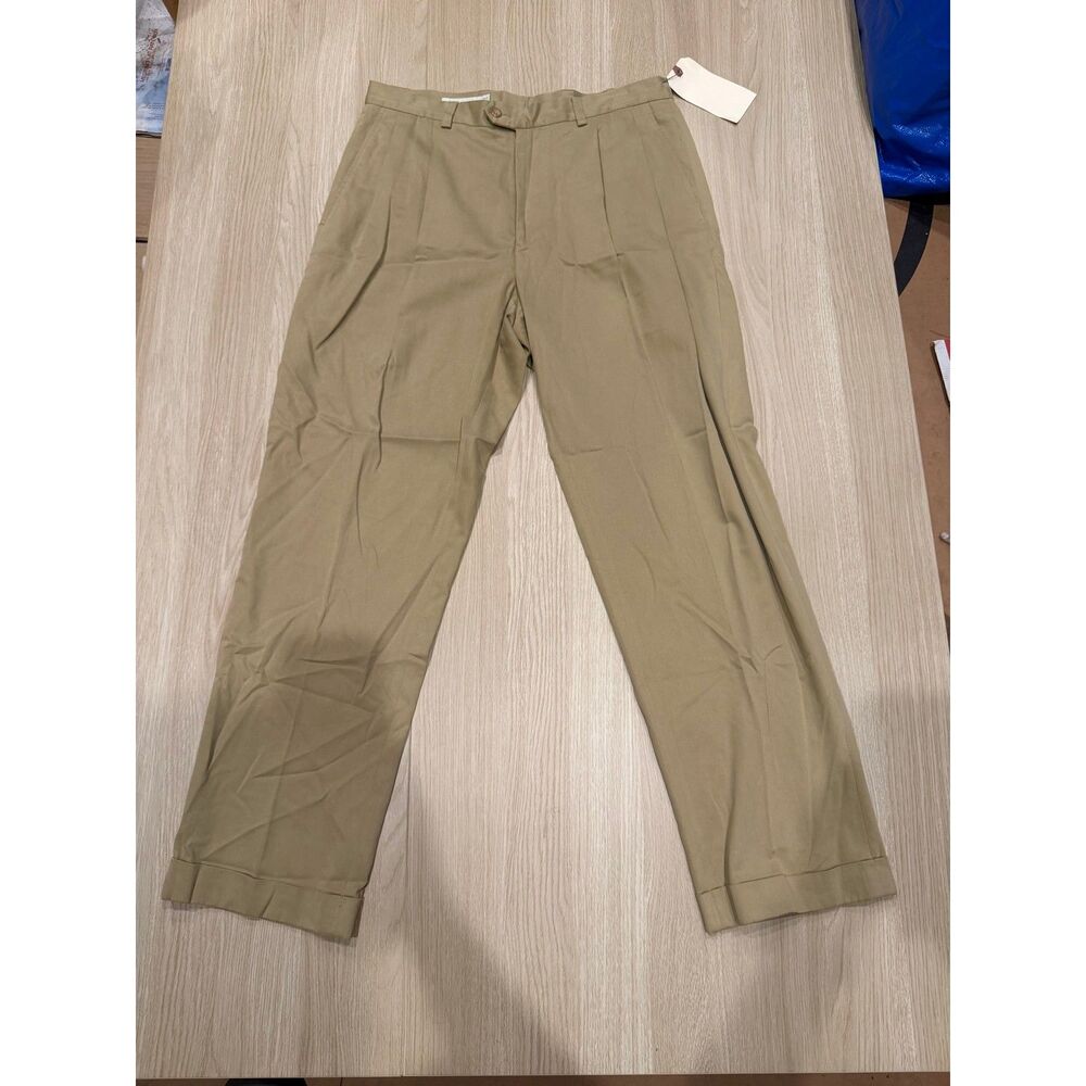 John W Nordstrom Mens Khaki Chinos Size 34x32